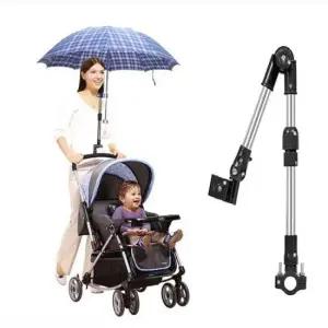 [무료배송] 유모차우산거치대 자전거우산거치대 양산 관절형