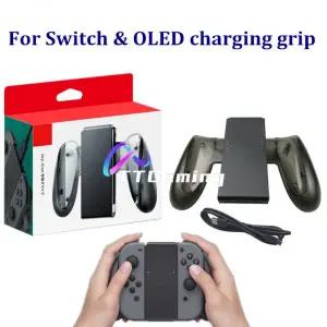 조이콘충전독 기존 새 충전 그립 핸들 게임 패드 조이패드 브라켓 홀더 Nintend 스위치 OLED 조이스틱 교체