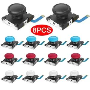 조이콘수리 부품 닌텐도 스위치 LiteOLED Joy-Con 8개 교체 Joycon 조이스틱 3D 아날로그 엄지 스틱