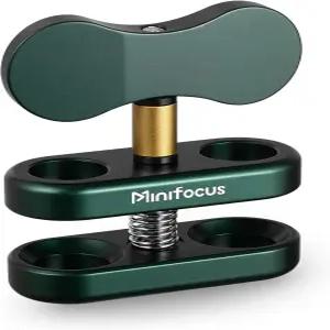 미니포커스 알루미늄 1인치 볼 클램프 마운트 더블 소켓 암 360° 스프링 클립 어댑터 브래킷 홀더 수중