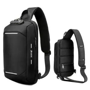 [하프클럽/]여행 보조 패션 바디백 크로스백 가방 슬링백 블랙