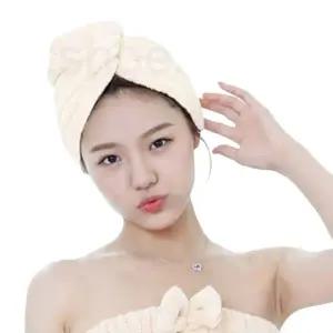 머리수건 샤워 드라이 극세사 긴머리 헤어타월 욕실