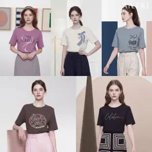 [엘렌느] 26SS 코튼 아트웍 티셔츠 5종