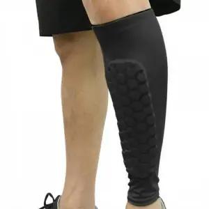 실리콘밴드 정강이 보호대 블랙 1p-XL 종아리압박