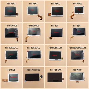 [호환품]NDS Lite 3DS New3DS LL XL WII U PSP GO 게임 콘솔 교체 부품 용 1Pc 상단 하단 LCD 화면 디스플