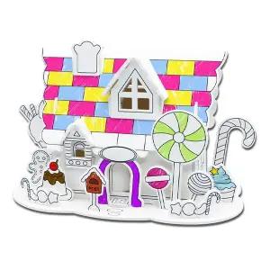 3D입체퍼즐 PYR499F2 나만의 컬러링 쿠키하우스 형 만들기