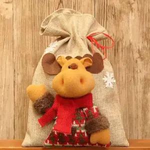 귀여운 인형 선물주머니 크리스마스 산타가방 산타선물자루