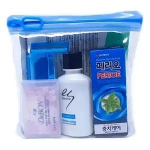 칫솔 선물 여행 샴푸 마스크팩 면도기 비누 치약 7종