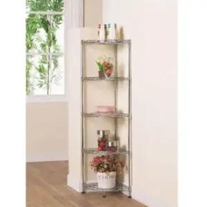 세탁실코너선반 5단 메 탈코너 선반 욕실코너선반 화장실코너선 1P