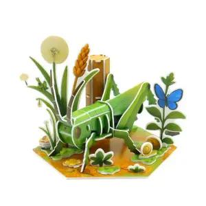 3D입체퍼즐 MKI149M3 곤충박물관 메뚜기 형 만들기