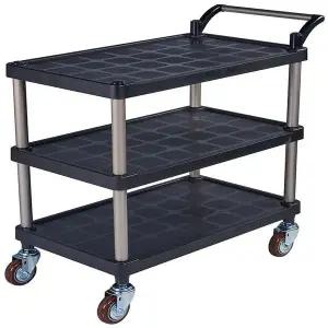 [RIZPICK]서빙카 바퀴 플라스틱 BZ 회색 소폭 특대 3단