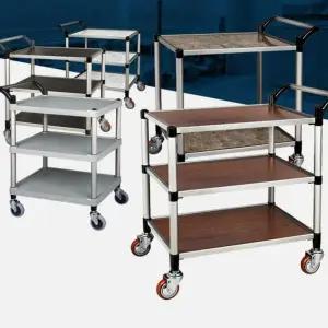 [RIZPICK]업소용 다용도 트롤리 카트 3단 서빙 2단 주방 웨곤 무빙카트