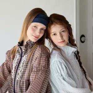 [롯데백화점]에고이스트 [BL]체크 러플 볼륨 윈드 ES2OJP07