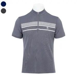 [리빌모아]남자 여름 바람이 솔솔 메쉬 하프 집업 반팔 티셔츠 SE-L-TS-272-그레이