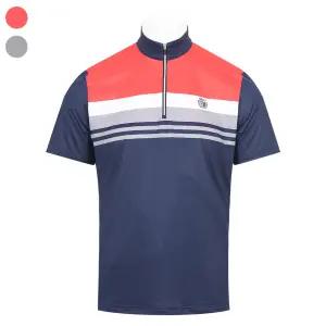 [리빌모아]남자 여름 입는 즉시 시원한 냉감 하프 집업 반팔 티셔츠 SE-L-TS-286-레드