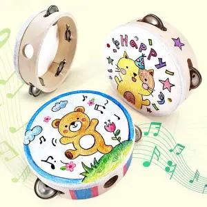 악기놀이 OGQ453Y8 반제품 우드 탬버린