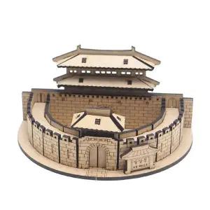 3D나무퍼즐 BZS537J8 수원화성 팔달문 건축물 형 만들기 수업