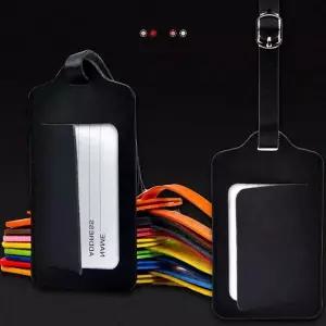 [에이치플러스몰]WL 여행용 PU가죽 다용도 컬러네임택 가방택 가방네임택