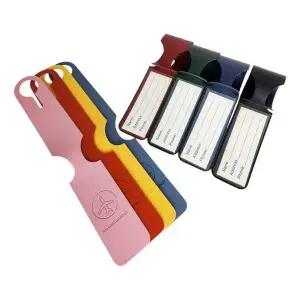 [에이치플러스몰]WL 캐리어 네임택 컬러 가죽 이름표 여행 골프네임택 러기지택