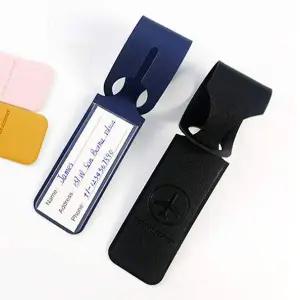 [에이치플러스몰]WL 여행용 네임태그 스트랩 가죽 캐리어 네임택 S12264