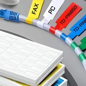 [에이치플러스몰]WL 전선 랜선 네임태그 케이블 네임택 정리 라벨 스티커 방수