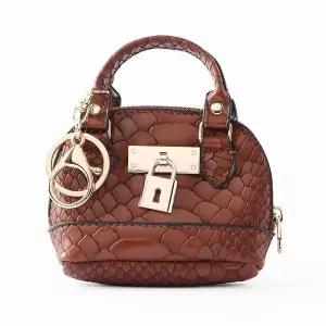 TBZ 미니 가죽핸드백 키링 동전지갑-색상랜덤 여행용지갑