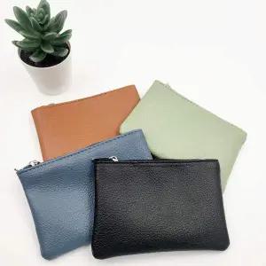 [에이치플러스몰]WL 소 가죽 카드 동전 지갑 여행 용 카드 미니 OTP 미니동전지갑