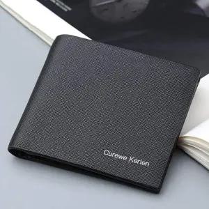 [에이치플러스몰]WL 소프트 슬림 심플한 수납많은 남성용 반지갑 블랙