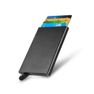 [에이치플러스몰]WL 슬림 메탈 슬라이드 명함케이스 카드지갑 S10041