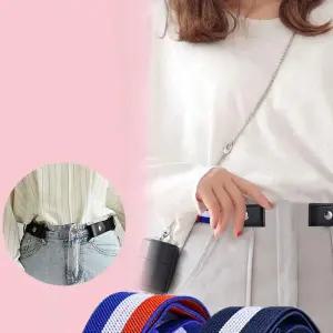 [에이치플러스몰]WL 무버클벨트 사이즈조절 청바지 교복 프리벨트 허리띠