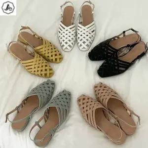 [애슬릿] 피셔맨 샌들 앞막힌 발편한 가죽 슬링백 스트랩 2cm