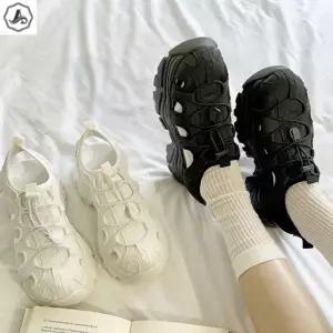 [애슬릿] 운동화 샌들 키높이 스트링 발편한 굽높은 여름 6cm