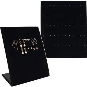 [하프클럽/]벨벳 귀걸이 거치대 L자형 진열대 악세사리 정리함