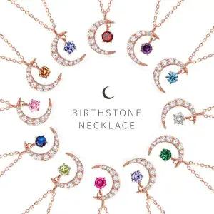 [하프클럽/]탄생석 달큐빅 목걸이 12종 컬러 택1