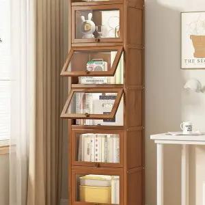 서재 레트로 진열대 수납장 뚜껑 책장 선반 수납 가구