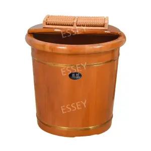 원형욕조 나무 히노끼탕 족욕 좌욕 반신 욕기 이동식 접이식