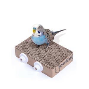 7.3인치 종이 새 장난감, 새 플랫폼, 앵무새 장난감, 새 부리 청소, 스트레스 해소, 지루함 줄이기 - 버디, 코카티엘, 러브버드 및 기타 중소형 반려동물 새에게 적합합니다