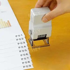 일련번호 번호 회전판 스탬프 오토넘버링 자동 3단 도장 숫자도장 마킹기 카운터