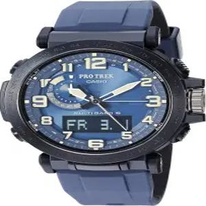 카시오 PRW6600Y 시리즈 프로트렉 100M WR 컴퍼스 알트/바로-서모 강력한 태양열 원자 시간 유지 1-100 SEC