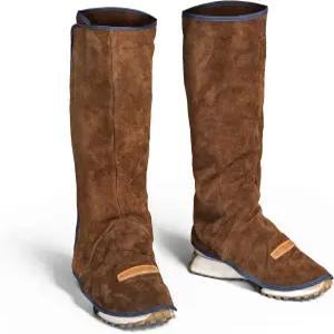 YESWELDER 가죽 용접 스패트 신발 다리 커버 내열 및 내마모성 발 안전 보호 보호대 게이터