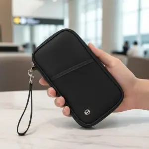 [라일리] Rly RFID방지지갑 차단 여권지갑 블랙