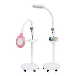 피부확대경 led조명 스탠드 이동식 눈보호 문신 메이크업 반영구 작업 수리