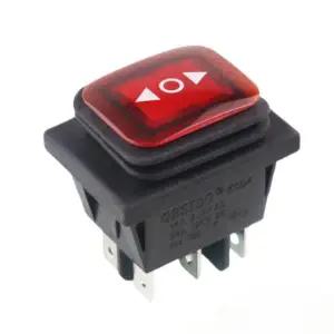 6핀 순간 로커 스위치 양면 스프링은 16A 250V /20A 125VAC를 풀어 놓은 후 중간으로 돌아갑니다.