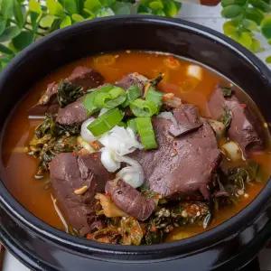 옥구촌 양평해장국 630g x 4팩 양평 선지해장국