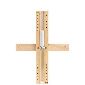 벽걸이 원목 회전 모래시계 15분 타이머 찜질방 사우나 건식 설비 장식