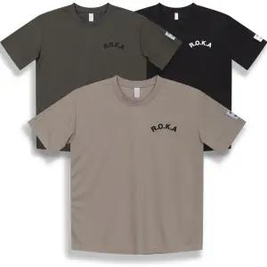 [디바옴므]기능성 쾌적 쿨에버원단 ROKA 라운드 스판 반팔 티셔츠 쿨론 쿨링 남녀공용