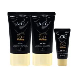 [AHC]AHC 마스터즈 아쿠아 리치 선크림 대용량 썬크림 60ml 2개+10ml