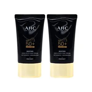 [AHC]AHC 마스터즈 아쿠아 리치 선크림 대용량 썬크림 60ml 2개