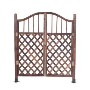 야외 대문 대형개 아치형 협력사 우드 장식 울타리