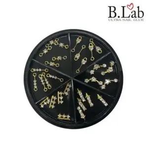 [에스에스_62]대용량 큐빅 파츠 스톤 셀프아트 골드다이아C